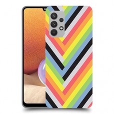 פסים קשת כיסוי מגן קשיח מעוצב ל Samsung Galaxy A32 יחידה אחת סקרין מובייל