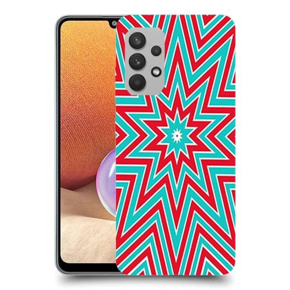 צבעי שלג כיסוי מגן קשיח מעוצב ל Samsung Galaxy A32 יחידה אחת סקרין מובייל