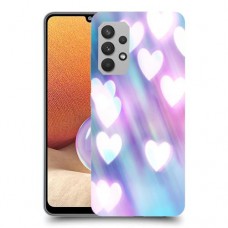 לבבות מעורפלים בכחול כיסוי מגן קשיח מעוצב ל Samsung Galaxy A32 יחידה אחת סקרין מובייל