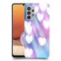 לבבות מעורפלים בכחול כיסוי מגן קשיח מעוצב ל Samsung Galaxy A32 יחידה אחת סקרין מובייל