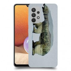 דוב לבן כיסוי מגן קשיח מעוצב ל Samsung Galaxy A32 יחידה אחת סקרין מובייל