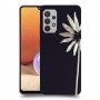 פרח לבן כיסוי מגן קשיח מעוצב ל Samsung Galaxy A32 יחידה אחת סקרין מובייל