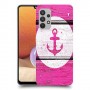 עוגן ורוד מעץ כיסוי מגן קשיח מעוצב ל Samsung Galaxy A32 יחידה אחת סקרין מובייל