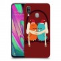 זוג יונים כיסוי מגן קשיח מעוצב ל Samsung Galaxy A40 יחידה אחת סקרין מובייל