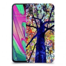 עץ ניאון כיסוי מגן קשיח מעוצב ל Samsung Galaxy A40 יחידה אחת סקרין מובייל