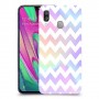 גיאומטריה פסטל כיסוי מגן קשיח מעוצב ל Samsung Galaxy A40 יחידה אחת סקרין מובייל