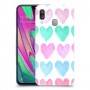 לבבות פסטל כיסוי מגן קשיח מעוצב ל Samsung Galaxy A40 יחידה אחת סקרין מובייל