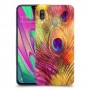 נוצת טווס כיסוי מגן קשיח מעוצב ל Samsung Galaxy A40 יחידה אחת סקרין מובייל