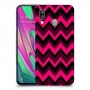 קווי סגול כיסוי מגן קשיח מעוצב ל Samsung Galaxy A40 יחידה אחת סקרין מובייל