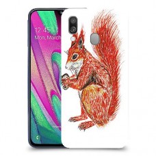 סקוור עשיר כיסוי מגן קשיח מעוצב ל Samsung Galaxy A40 יחידה אחת סקרין מובייל