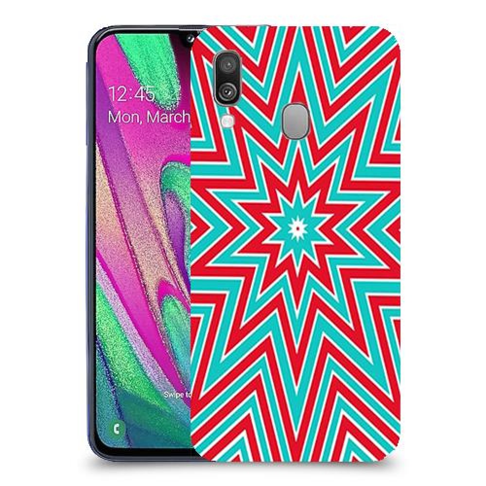 צבעי שלג כיסוי מגן קשיח מעוצב ל Samsung Galaxy A40 יחידה אחת סקרין מובייל