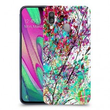 באביב בסגול כיסוי מגן קשיח מעוצב ל Samsung Galaxy A40 יחידה אחת סקרין מובייל
