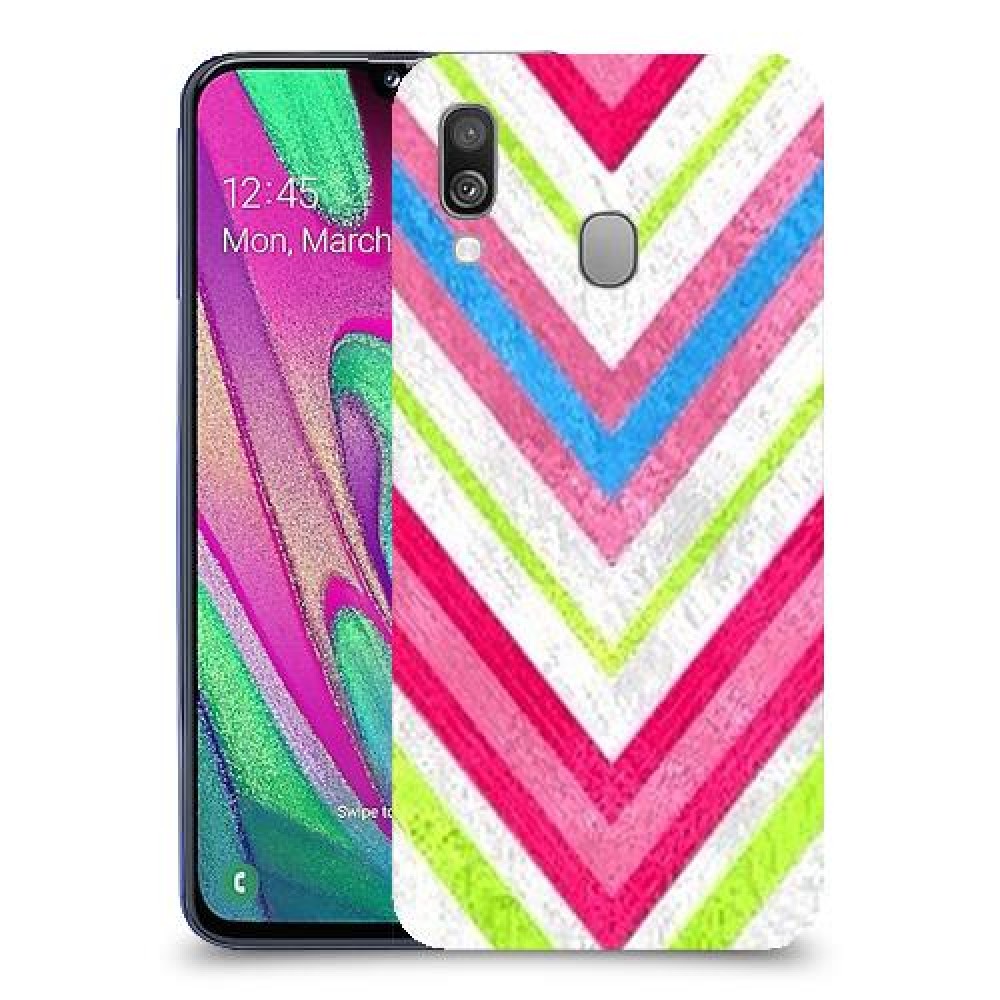 צבעים חשופים כיסוי מגן קשיח מעוצב ל Samsung Galaxy A40 יחידה אחת סקרין מובייל