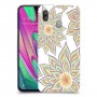 חמניות בלבן כיסוי מגן קשיח מעוצב ל Samsung Galaxy A40 יחידה אחת סקרין מובייל