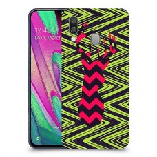 עניבה על גרין כיסוי מגן קשיח מעוצב ל Samsung Galaxy A40 יחידה אחת סקרין מובייל