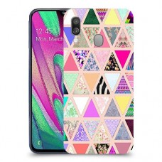 משולש הנאה כיסוי מגן קשיח מעוצב ל Samsung Galaxy A40 יחידה אחת סקרין מובייל