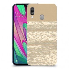 נקודות לבנות כיסוי מגן קשיח מעוצב ל Samsung Galaxy A40 יחידה אחת סקרין מובייל