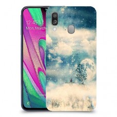 יופי חורף כיסוי מגן קשיח מעוצב ל Samsung Galaxy A40 יחידה אחת סקרין מובייל