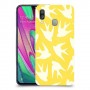צהוב ציפור החיים כיסוי מגן קשיח מעוצב ל Samsung Galaxy A40 יחידה אחת סקרין מובייל