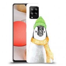 פינגווין בקור כיסוי מגן קשיח מעוצב ל Samsung Galaxy A42 5G יחידה אחת סקרין מובייל