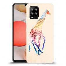 קשת ג 'ירפה כיסוי מגן קשיח מעוצב ל Samsung Galaxy A42 5G יחידה אחת סקרין מובייל