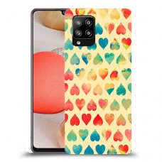 לבבות קשת כיסוי מגן קשיח מעוצב ל Samsung Galaxy A42 5G יחידה אחת סקרין מובייל