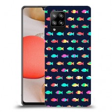 קשת בדגים כיסוי מגן קשיח מעוצב ל Samsung Galaxy A42 5G יחידה אחת סקרין מובייל