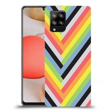 פסים קשת כיסוי מגן קשיח מעוצב ל Samsung Galaxy A42 5G יחידה אחת סקרין מובייל