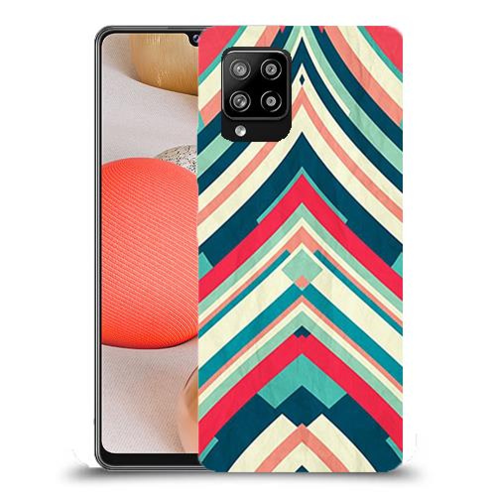 פסים בצבע כיסוי מגן קשיח מעוצב ל Samsung Galaxy A42 5G יחידה אחת סקרין מובייל
