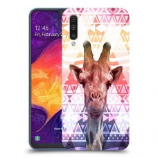 ג'ירפה נחמד כיסוי מגן קשיח מעוצב ל Samsung Galaxy A50 יחידה אחת סקרין מובייל