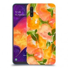 אפרסקים כתומים כיסוי מגן קשיח מעוצב ל Samsung Galaxy A50 יחידה אחת סקרין מובייל