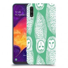 ינשופים על ירוק כיסוי מגן קשיח מעוצב ל Samsung Galaxy A50 יחידה אחת סקרין מובייל