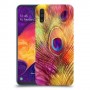 נוצת טווס כיסוי מגן קשיח מעוצב ל Samsung Galaxy A50 יחידה אחת סקרין מובייל