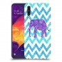 אלפנט סגול כיסוי מגן קשיח מעוצב ל Samsung Galaxy A50 יחידה אחת סקרין מובייל