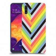 פסים קשת כיסוי מגן קשיח מעוצב ל Samsung Galaxy A50 יחידה אחת סקרין מובייל