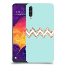 פסים בירוק כיסוי מגן קשיח מעוצב ל Samsung Galaxy A50 יחידה אחת סקרין מובייל