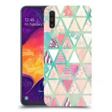 משולשים כיסוי מגן קשיח מעוצב ל Samsung Galaxy A50 יחידה אחת סקרין מובייל