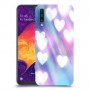 לבבות מעורפלים בכחול כיסוי מגן קשיח מעוצב ל Samsung Galaxy A50 יחידה אחת סקרין מובייל