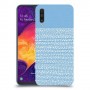נקודות לבנות בכחול כיסוי מגן קשיח מעוצב ל Samsung Galaxy A50 יחידה אחת סקרין מובייל