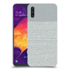 נקודות לבנות אפור כיסוי מגן קשיח מעוצב ל Samsung Galaxy A50 יחידה אחת סקרין מובייל