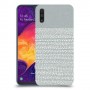 נקודות לבנות אפור כיסוי מגן קשיח מעוצב ל Samsung Galaxy A50 יחידה אחת סקרין מובייל