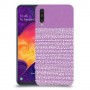 נקודות לבנות בסגול כיסוי מגן קשיח מעוצב ל Samsung Galaxy A50 יחידה אחת סקרין מובייל