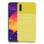 נקודות לבנות בצהוב כיסוי מגן קשיח מעוצב ל Samsung Galaxy A50 יחידה אחת סקרין מובייל