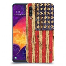 עץ ארצות הברית כיסוי מגן קשיח מעוצב ל Samsung Galaxy A50 יחידה אחת סקרין מובייל