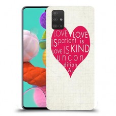 אהבה היא אדיבה כיסוי מגן קשיח מעוצב ל Samsung Galaxy A51 יחידה אחת סקרין מובייל