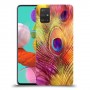 נוצת טווס כיסוי מגן קשיח מעוצב ל Samsung Galaxy A51 יחידה אחת סקרין מובייל