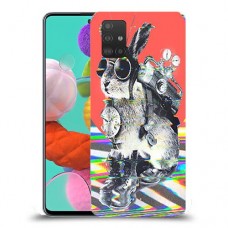 ארנבון מוזר כיסוי מגן קשיח מעוצב ל Samsung Galaxy A51 יחידה אחת סקרין מובייל