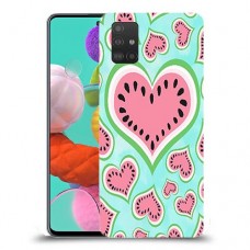 אבטיח אהבה כיסוי מגן קשיח מעוצב ל Samsung Galaxy A51 יחידה אחת סקרין מובייל