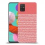 נקודות לבנות בורוד כיסוי מגן קשיח מעוצב ל Samsung Galaxy A51 יחידה אחת סקרין מובייל
