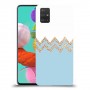 לבן כחול כיסוי מגן קשיח מעוצב ל Samsung Galaxy A51 יחידה אחת סקרין מובייל